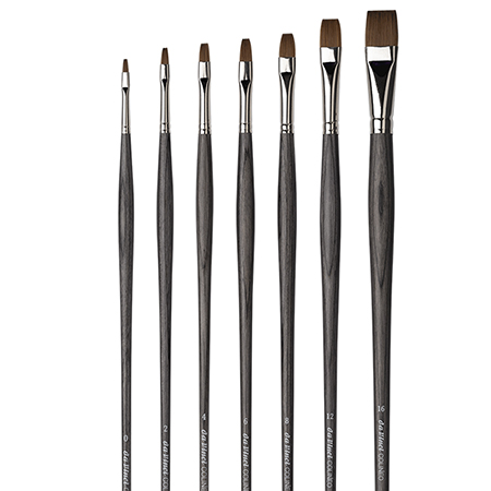 Da Vinci Colineo - brush series 1821 - synthetic kolinsky fibres - flat - long handle