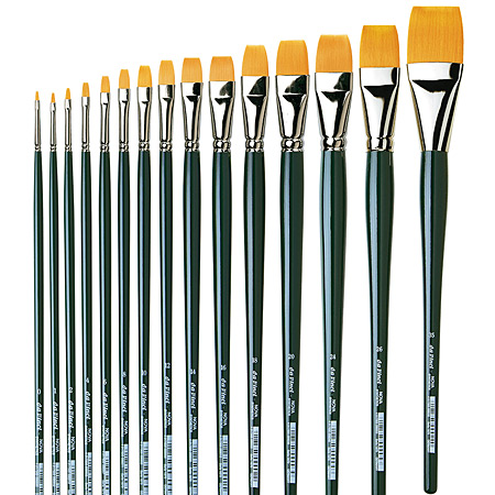 Da Vinci Nova - brush series 1870 - golden synthetic - flat - long handle