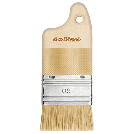 Da Vinci Synthetic Bristle Paddle Brush - spalter série 2427 - soies synthétiques - manche extra-court