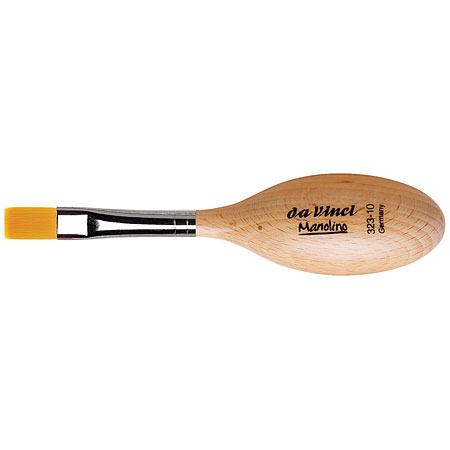Da Vinci Manolino - brush series 324 - golden synthetic - flat - ergonomical handle