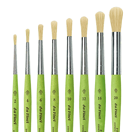 Da Vinci Fit Synthetic Bristle - pinceau série 378 - soies synthétiques - forme ronde - manche court