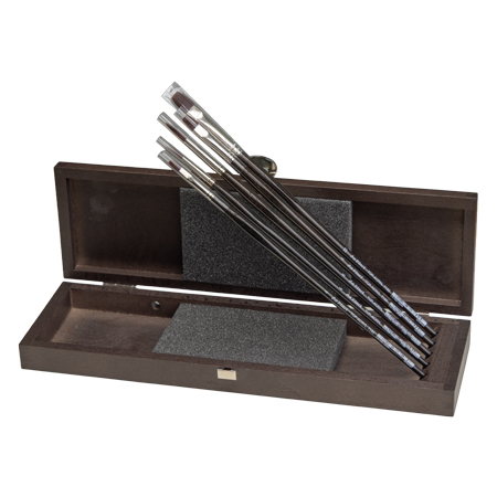 Da Vinci Top-Acryl - gift box - set of 5 oil / acrylic brushes - series 7185 / 7785 - assorted shapes - long handle
