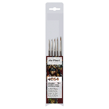 Da Vinci Colineo - set of 5 miniature painting brushes - synthetic Kolinsky - series 5522 - short handle