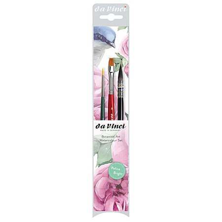 Pinceau Aquarelle Da Vinci Série 5598 – Fibre Synthétique Ondulée, Noir, Capacité D'Absorption Maxi – Pour Peinture Aquarelle Et Acrylique – Technique Précise Et Durable