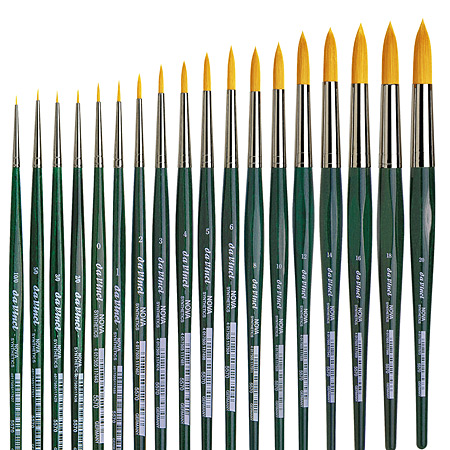 Da Vinci Nova - brush series 5570 - golden synthetic - round - short handle