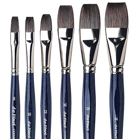 Da Vinci Cosmotop-Mix B - brush series 5830 - mix sable, squirrel, fitch, synthetic - flat- short handle