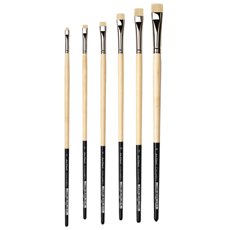 Da Vinci Chuneo - penseel serie 7229 - synthetisch varkenshaar - vorm plat kort - lange steel
