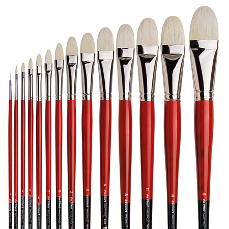 Da Vinci Maestro2 - brush series 7423 - white hog bristle - filbert - long handle