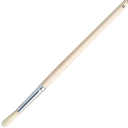 Da Vinci Brush series 7779 - white hog bristle - round - long handle
