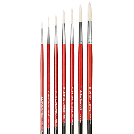 Da Vinci Maestro2 - brush series 7979 - white interlocked hog bristles - long round - long handle