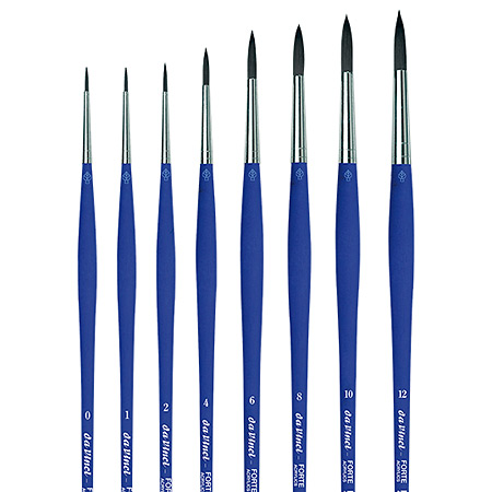 Da Vinci Forte Acrylics - brush series 8630 - synthetic fibres - round - long handle