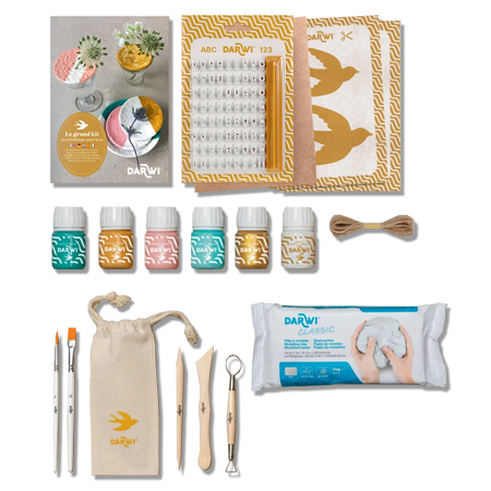 Darwi De grote boetserset - klei & accessoires