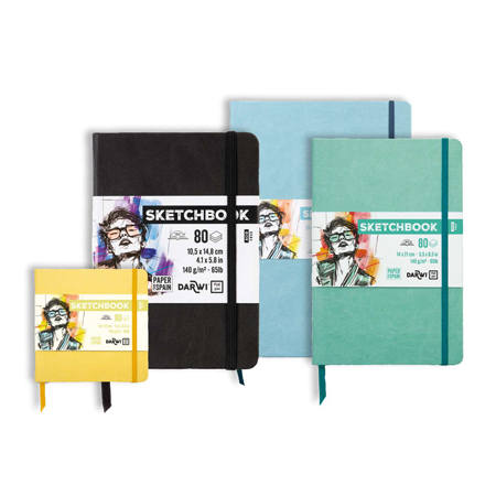 Darwi Sketchbook - schetsboek - stevige omslag - 80 vellen 140gr/m²