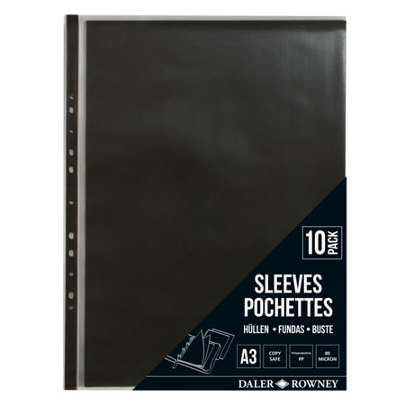 Daler-Rowney Essential Display Sleeves - clear pocket - PP 80 micron