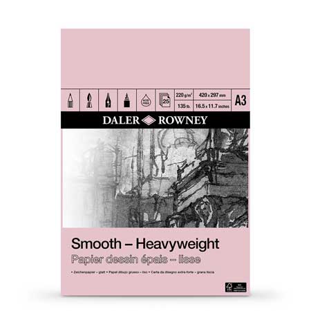 Daler-Rowney Heavy Weight - tekenblok 25 vellen - 220gr/m²