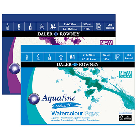 Daler-Rowney Aquafine - water colour pad 12 sheets - 300g/m²