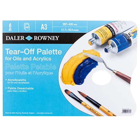 Daler-Rowney Tear-off palette - pad 40 sheets - 90g/m²