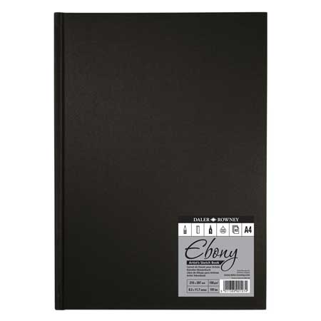 Daler-Rowney Ebony - sewn drawing book - hard cover - sheets 150g/m²