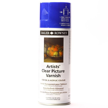 Daler-Rowney Artists' clear picture varnish - glossy - 400ml spray can