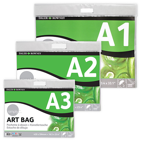 Daler-Rowney Simply Art Bag - clear plastic - with handle