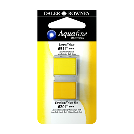 Daler-Rowney Aquafine - fine water colours - 2 half pan