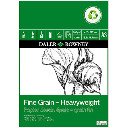 Daler-Rowney Eco Fine Grain Heavy Weight - tekenblok - 30 vellen 200gr/m²
