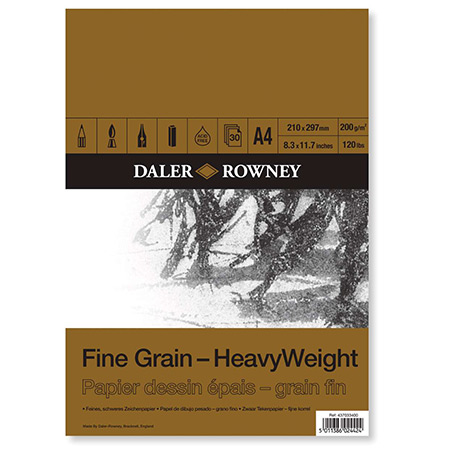 Daler-Rowney Fine Grain Heavyweight - tekenblok - 30 vellen 200gr/m²