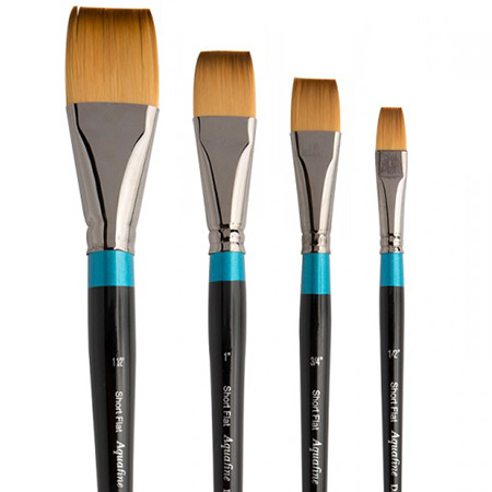 Daler-Rowney Aquafine - brush series 55 - synthetic - bright flat - short handle