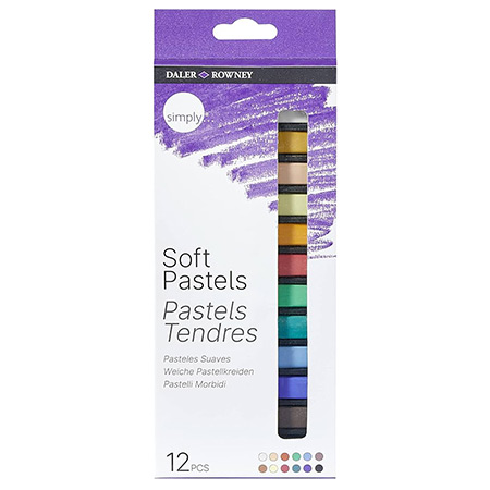 Daler-Rowney Simply - 12 assorted soft pastels