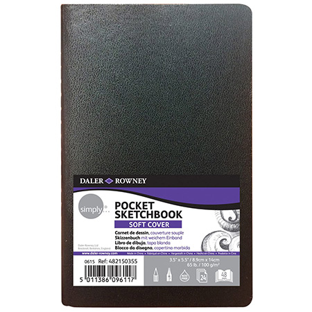 Daler-Rowney Simply - drawing book - soft cover - 24 sheets 100g/m² - 9x14cm