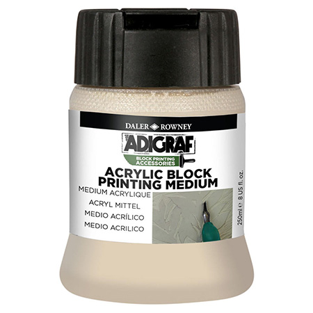 Daler-Rowney Adigraf - block printing medium for acrylic paint - 250ml jar