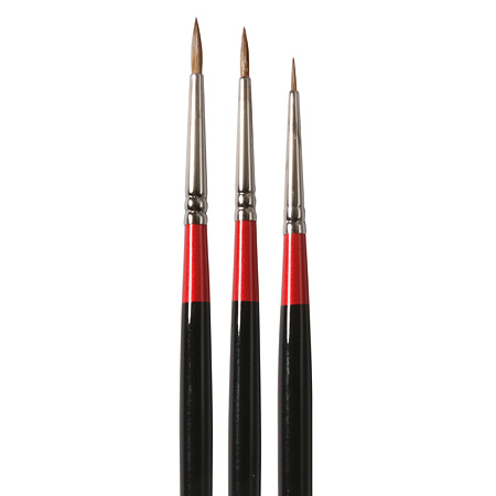 Daler-Rowney Georgian - penseel serie G61 - marter - vorm rond - lange steel