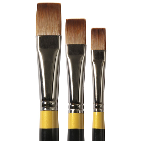 Daler-Rowney System 3 - brush series SY41 - synthetic - flat - long handle