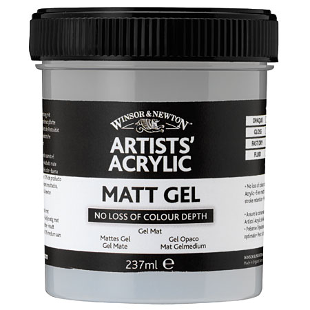 Winsor & Newton Artist's Acrylic - gel medium - matte - 237ml jar