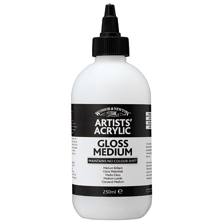 Winsor & Newton Artist's Acrylic - gloss medium - 250ml bottle