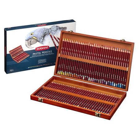 Derwent Pastel - wooden box - 72 assorted pencils