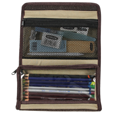 Derwent Artpack - pennenzak voor potloden & toebehoren - 2 afdelingen