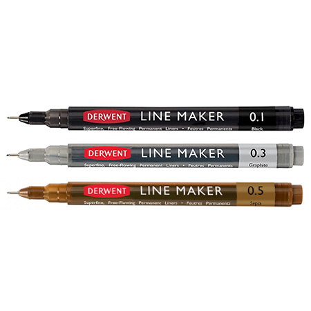 Derwent Line Maker - gekalibreerde viltstift met gepigmenteerde inkt