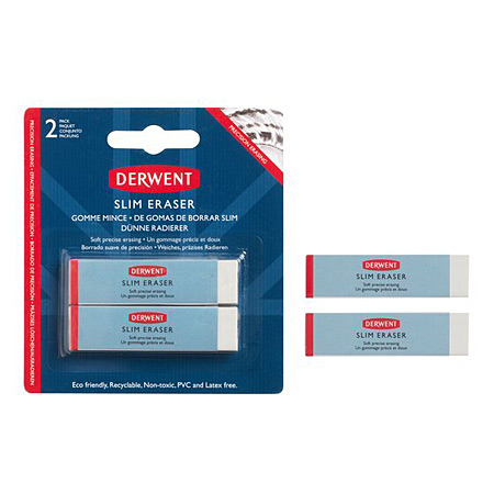 Derwent Pack of 2 plastic erasers
