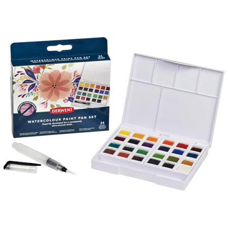 Derwent Watercolour Paint Pan - travel set