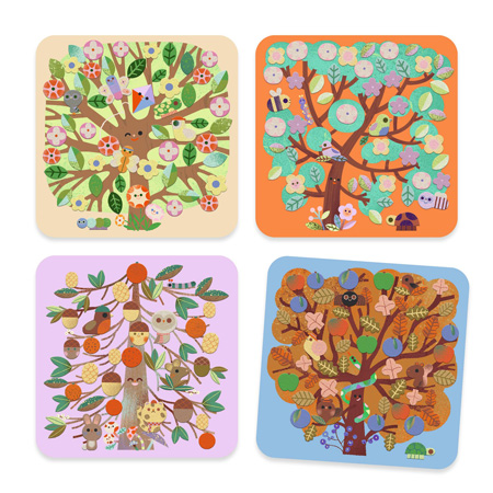 Djeco Collage Feutrine - kit tableau en feutrine - 3-6 ans
