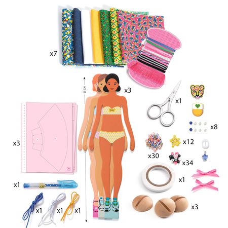 Djeco Atelier de Mode - kit de stylisme sans couture (7-12ans)