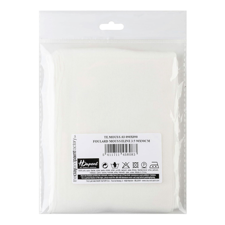 Dupont Silk gauze 3.5 - scarf 90x90cm - hand rolled edges