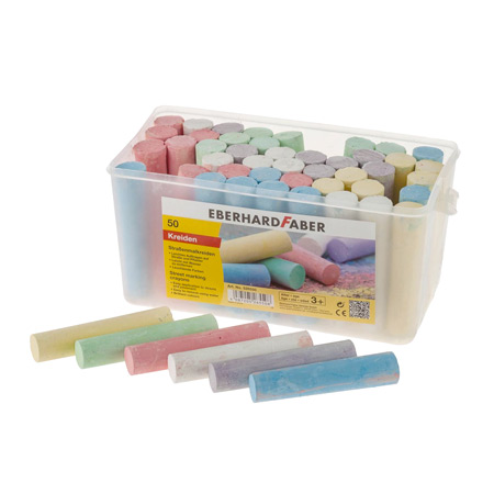 Eberhard Faber Emmer met stoepkrijt - geassorteerde kleuren