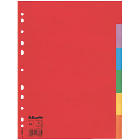 Esselte Economy - dividers - card 160g/m² - A4