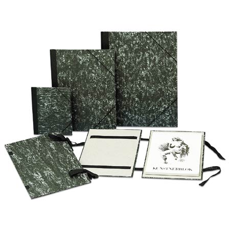 Esselte Art folder in cardboard - with elastics - marbled