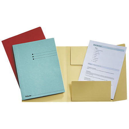 Esselte 3 flaps folder - cardboard 275g/m² - A4