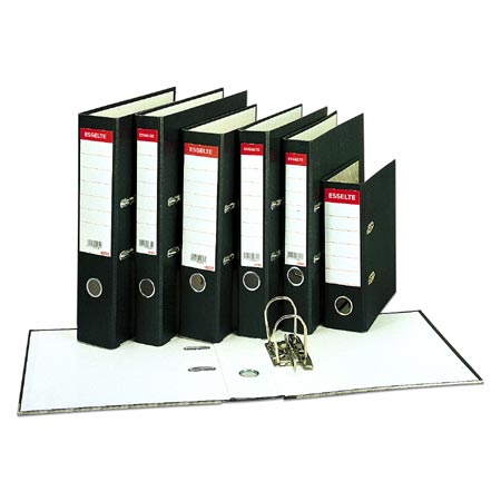 Esselte Lever Arch File - cardboard - A4 - 75mm spine - black