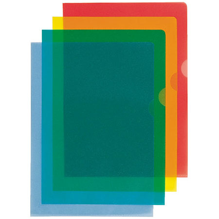 Esselte Copy-Safe - boîte de 100 pochettes-coin colorées grainées - PP - A4