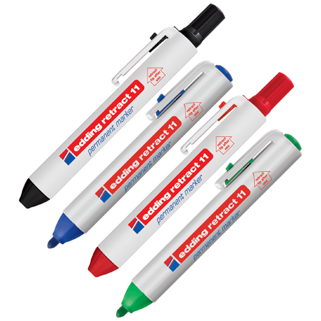 Edding Retract 11 Permanent Marker - refillable - medium round tip (1,5-3mm)
